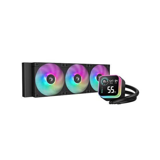 Vodeno Hlađenje DeepCool LQ360, 360mm, LCD, ARGB, black, R-LQ360-BKLSMW-G-1