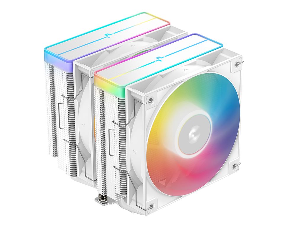 Hladnjak DeepCool AG620 WH ARGB V2, 2x 120 mm, White