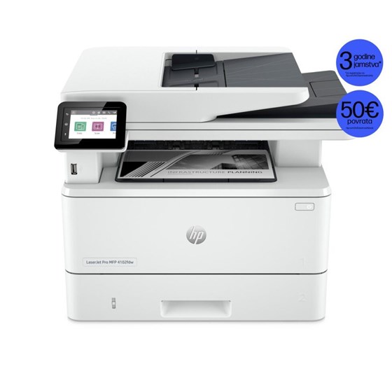 Multifunkcijski uređaj, HP LaserJet Pro 4102fdw: 40str/min, USB 2.0, WIFI, LAN, 2Z624F 