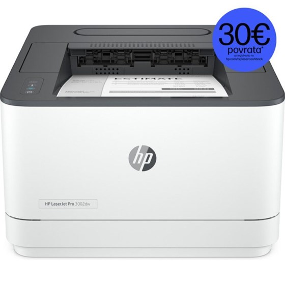 Pisač, HP LaserJet Pro 3002dw 1200x1200dpi, brzina: 33str/min, USB 2.0 LAN Wi-Fi, 3G652F
