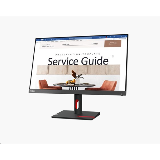 Monitor Lenovo ThinkVision S24i-30, 23.8" FullHD IPS, 100Hz 4ms, HDMI, VGA, Tilt, 63DEKAT3EU