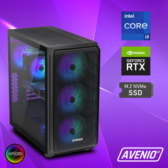 Avenio Prodigy Intel Core i9 14900KF 3.20 - 6.00GHz 64GB 4TB m.2 NVMe WiFi Bluetooth W11P nVidia GeForce RTX 5090 32GB GDDR7 P/N: 02243056