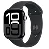 Apple Watch S10 GPS 46mm Jet Black Alu Case with Black Sport Band - S/M