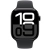 Apple Watch S10 GPS 46mm Jet Black Alu Case with Black Sport Band - S/M