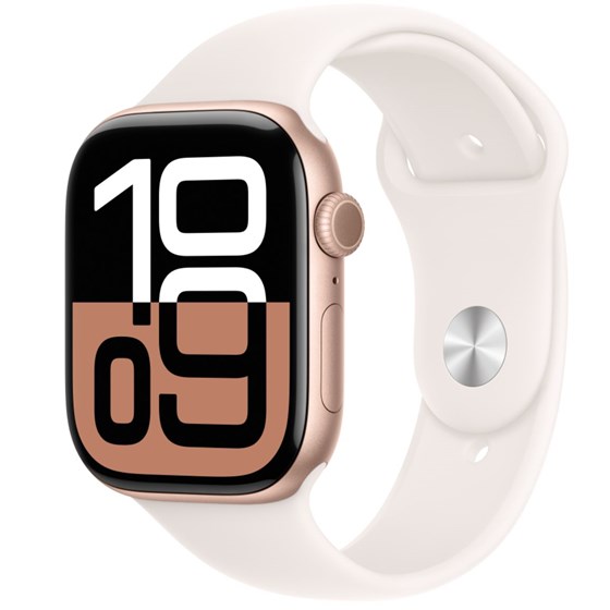 Apple Watch S10 GPS 46mm Rose Gold Alu Case with Light Blush Sport Band - S/M