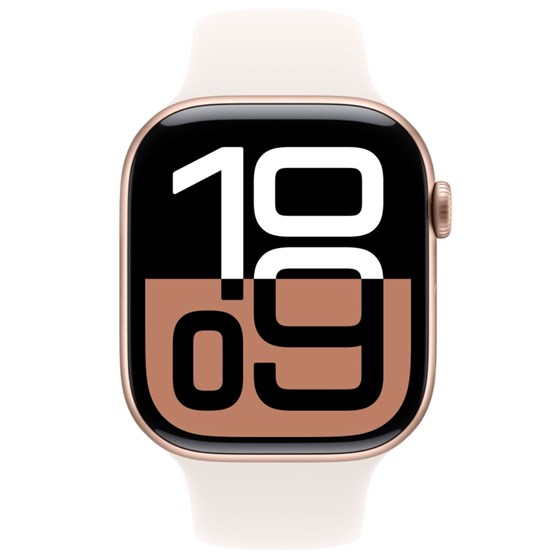 Apple Watch S10 GPS 46mm Rose Gold Alu Case with Light Blush Sport Band - S/M