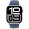 Apple Watch S10 GPS 46mm Silver Alu Case with Denim Sport Band - S/M