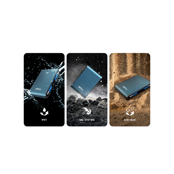 HDD Eksterni 1TB, Silicon Power Armor A80, USB A 3.2 Gen 1, SP010TBPHDA80S3B