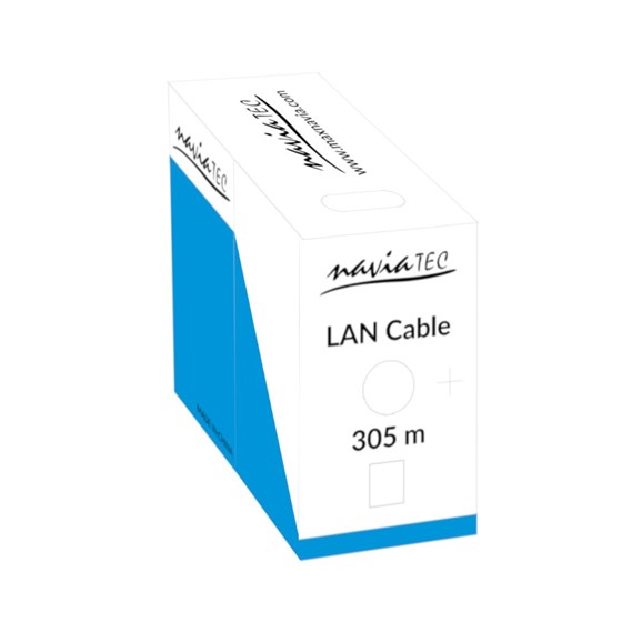 Kabel UTP NaviaTec CAT 6e 305m P/N: NVT-CAT6-BOX242 