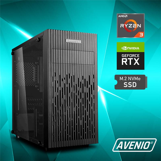 Avenio TopGamer AMD Ryzen 3 3200G 3.60GHz 16GB 512GB W11P nVidia RTX 3050 8GB P/N: 02243085