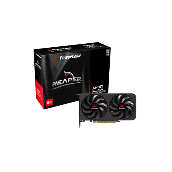 Grafička kartica PowerColor, AMD Radeon RX 9060 XT Reaper, 16GB GDDR6, 1x HDMI, 3x DisplayPort, RX9060XT 16G-A