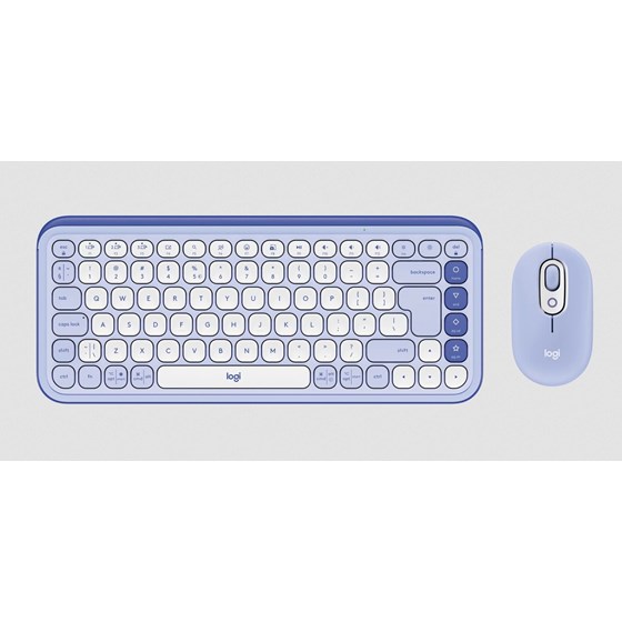 Tipkovnica Logitech POP Icon Combo - Lilac