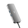 USB-C HUB Silicon Power SR30, 8u1 3x USB-A, 1x USB-C, 1x HDMI, 1x SD reader, 1x RJ45, PowerDelivery