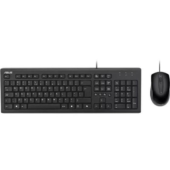 Tipkovnica + miš Asus U2000, žičani, Copilot, crni, 90-XB1000KM001K0-