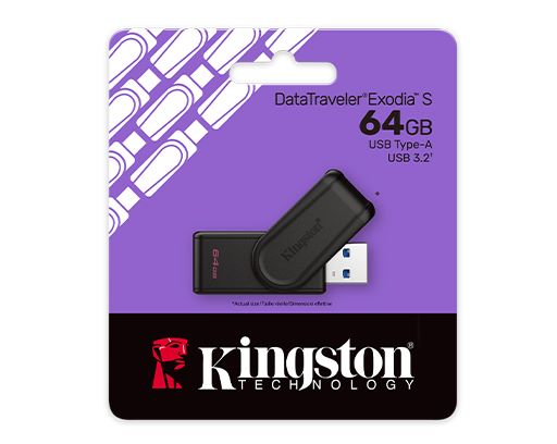 Memorija USB 3.2 Stick 64GB Kingston DataTraveler Exodia S (Black) P/N: DTXS/64GB