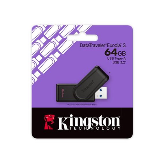 Memorija USB 3.2 Stick 64GB Kingston DataTraveler Exodia S (Black) P/N: DTXS/64GB