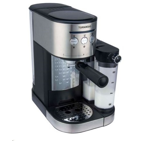 Tornado aparat za espresso TCM-14125, crni/nerđajući čelik, 