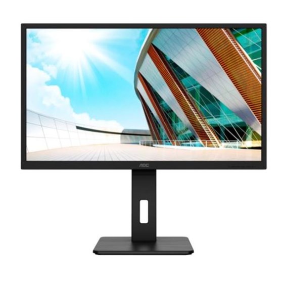 Monitor AOC Q32P2, 31.5" QHD, IPS, 75Hz 4ms, HDMI, DP, USB, Pivot, AMD FreeSync, Zvučnici, Crnio