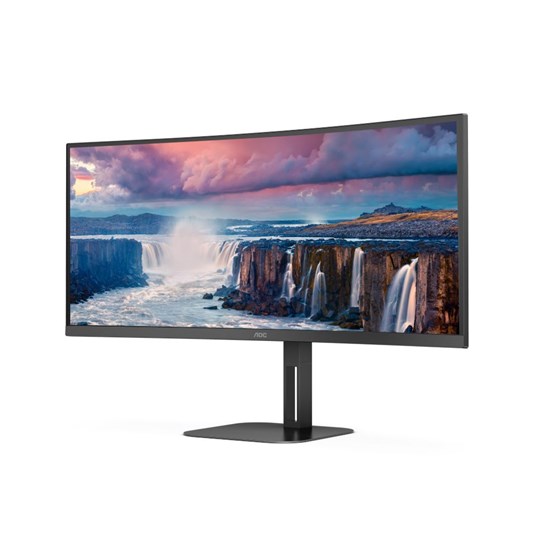 Monitor AOC CU34V5C/BK, 34" WQHD, VA, Antiglare, 100Hz, 4 ms, 1xHDMI, 1xDP, Crni
