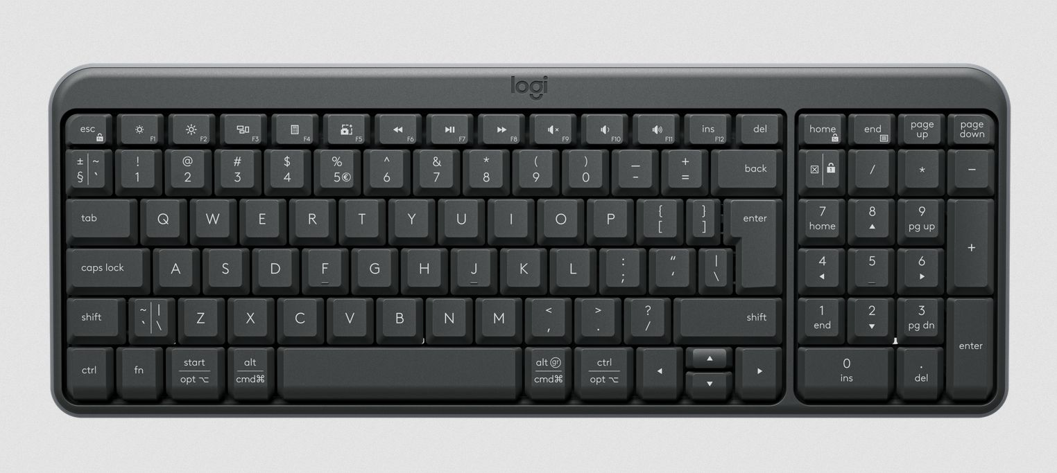 Tipkovnica bežična Logitech K250 Graphite P/N:920-013451