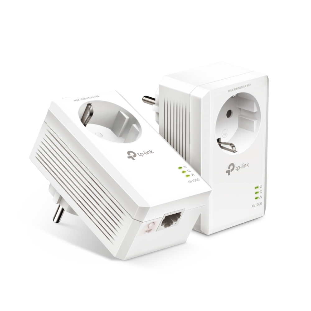 TP-Link TL-PA7017P KIT, AV1000 Gigabit Passthrough Powerline Ethernet Adapter (2-pack)