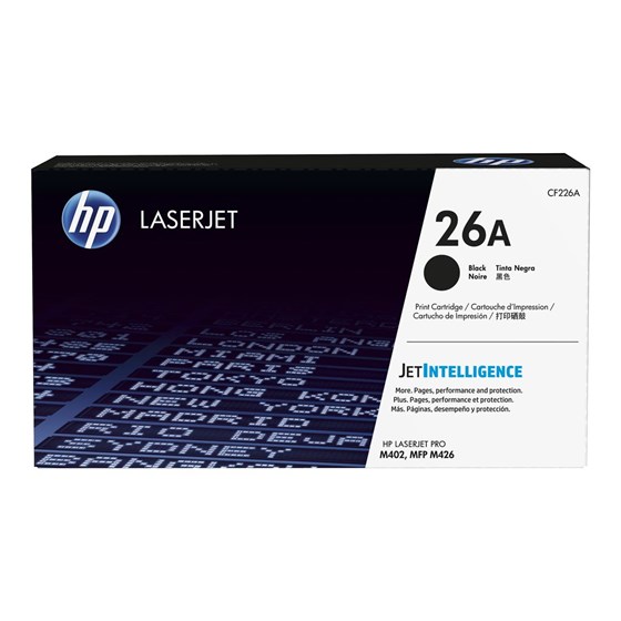 Toner HP LaserJet 26A Black P/N: CF226A 