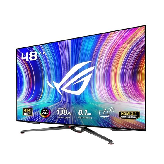 Monitor Asus ROG Swift OLED PG48UQ, 48", 4K WOLED, NVIDIA G-Sync, 138Hz, 0.1ms, HDR10, HDMI, DP, USB, Zvučnici, 90LM0840-B01970