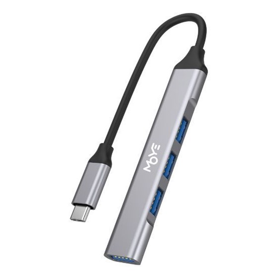 Port Replicator Moye Core Multiport X4, 1× USB-A 3.0, 3× USB-A 2.0, 8605042622320