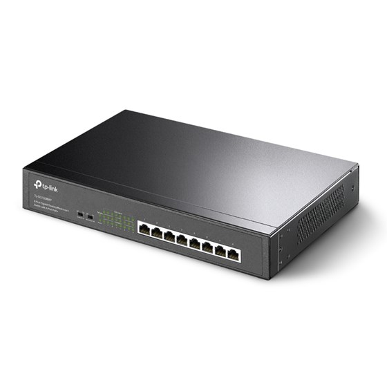 TP-Link TL-SG1008MP 8-port Gigabit PoE+ preklopnik (Switch), 802.3af/at, metalno kućište, 1U 13" (153W)