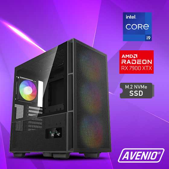 Avenio Prodigy Intel Core i9 14900K 3.20 - 6.00GHz 64GB 2TB m.2 NVMe W11P AMD Radeon RX 7900 XTX 24GB GDDR6 P/N: 02242327