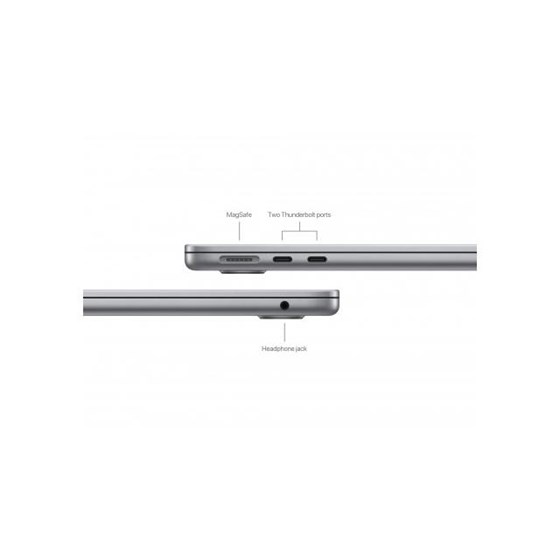 Apple MacBook Air,mxcr3cr/a,  13-inch, M3 chip with 8-core CPU and 10-core GPU, 16GB, 512GB SSD - Space gray