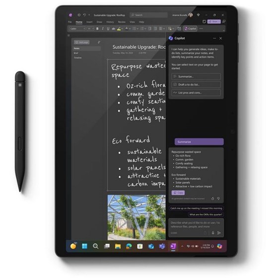 Microsoft Surface Pro 11 Copilot + PC, ZIL-00024, 13" 2880x1920 120Hz TouchScreen, Snapdragon x Plus, 16GB, 512GB SSD, W11P, Adreno, Black