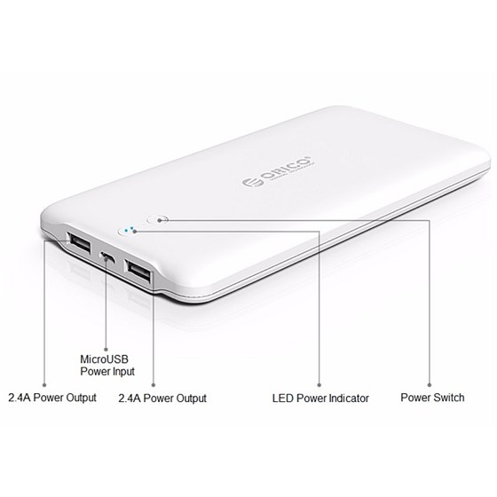 PowerBank LD10000 Dual USB port Orico P/N: 43978