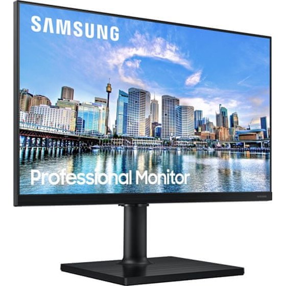 Monitor Samsung T45F, 24" FHD, IPS, 75Hz 5ms, DP, USB, HDMI, Pivot, AMD FreeSync, Crna, LF24T450FQRXEN