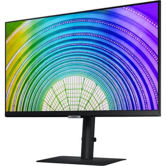 Monitor Samsung S60UA, 24" QHD, IPS, 75Hz 5ms, DP, HDMI, USB-C, USB, Pivot, AMD FreeSync, Crna, LS24A600UCUXEN
