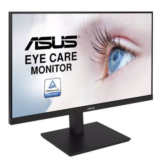 Monitor Asus VA24DQFS, 23.8" FHD, IPS, 75Hz 5ms, DP, HDMI, VGA, USB, Pivot, AMD Free-Sync, Crni, Zvučnici, VA24DQSB