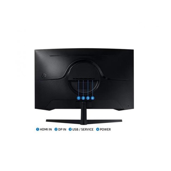 Monitor Samsung Odyssey G5 G55C, 32" QHD, VA, 165Hz 1ms, DP, HDMI, AMD FreeSync, Zakrlivljen, Crni, LS32CG552EUXEN
