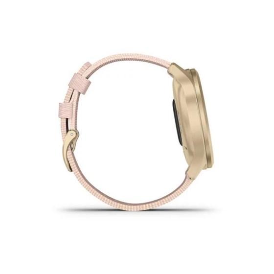 Garmin Vivomove Style Light Gold Blush Pink nylon