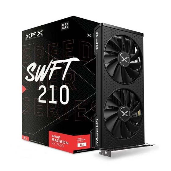 Grafička kartica XFX Radeon RX 7600 Core SWFT210 8GB GDDR6 3x DisplayPort 1x HDMI P/N: RX-76PSWFTFY