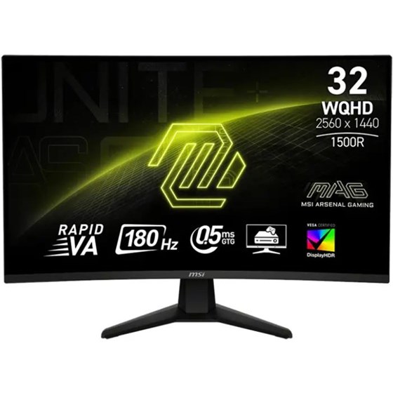 Monitor MSI MAG 32CQ6F, 32" WQHD, VA, 180Hz, 0.5ms, HDR400, 2x HDMI, DP, Curved 1500R