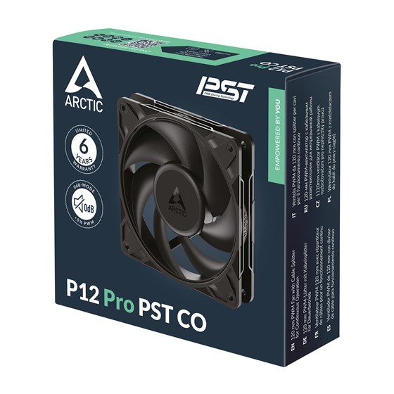 Ventilator Arctic P12 Pro PWM PST CO 120mm, Crni, ACFAN00312A