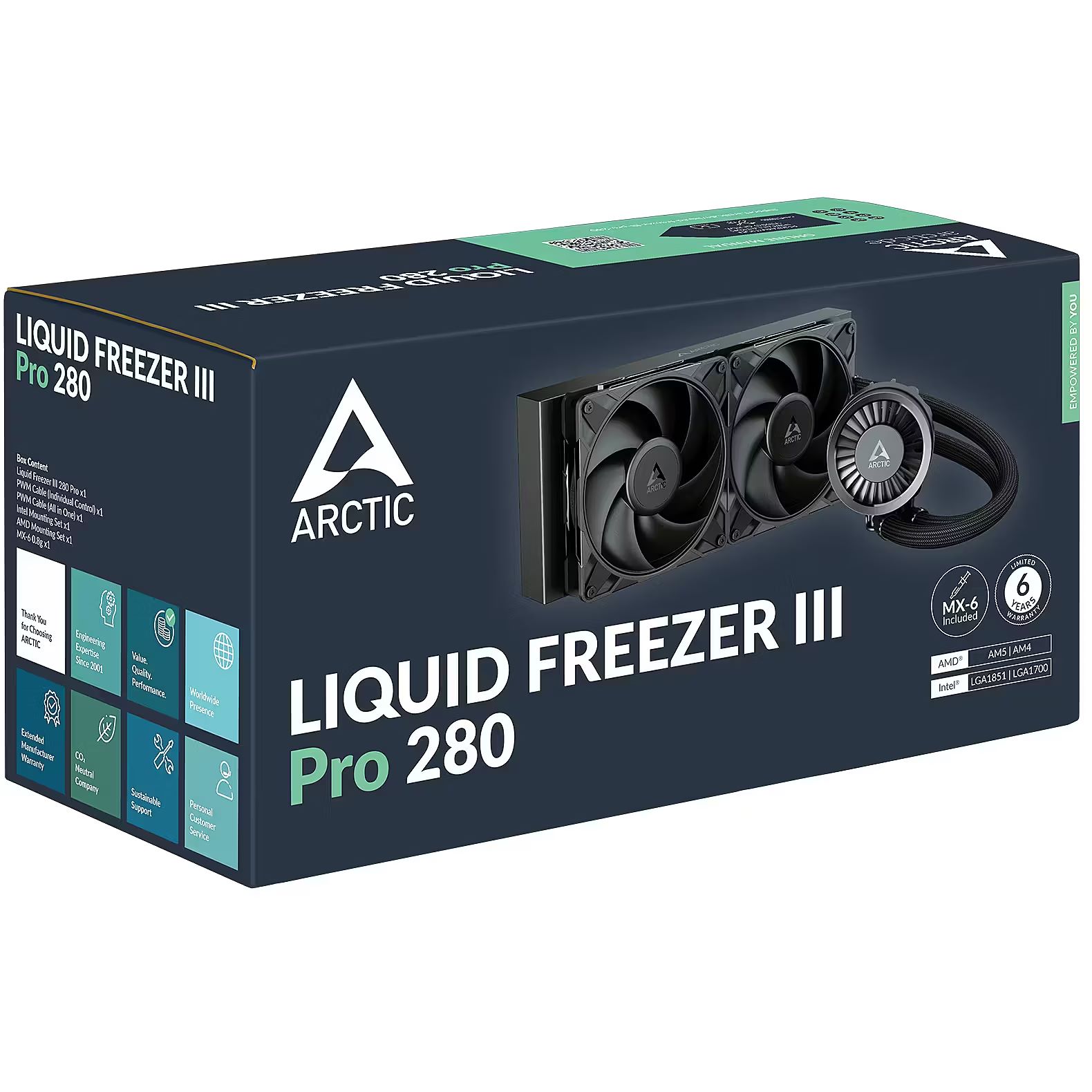 Vodeno hlađenje Arctic Liquid Freezer III 280 PRO Black, ACFRE00179A