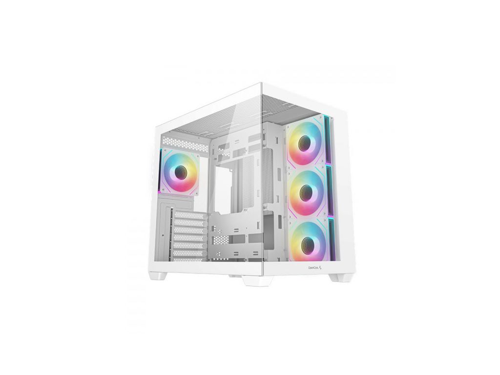 Kućište DeepCool CG530 4F WH, ATX, Midi-Tower, ARGB, Tempered Glass, White