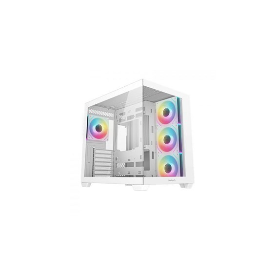Kućište DeepCool GC530 4F WH, ATX, Midi-Tower, ARGB, Tempered Glass, White