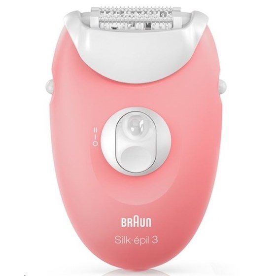 Braun epilator Silk-Epil 3-440, 20 pinceta, 2 nastavka, SmartLight, flamingo ružičasta