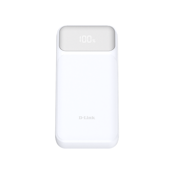 D-Link Powerbank DPP-201, 20.000 mAh, 65W sa USB-C kablom, bijeli