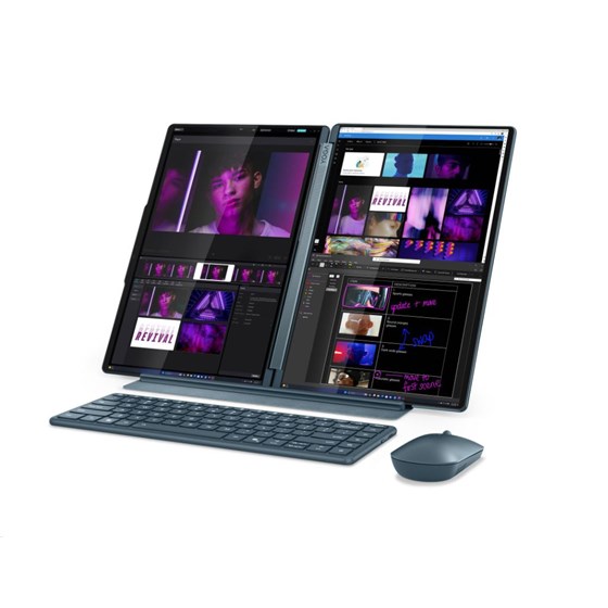 Lenovo Yoga Book 9, 83KJ000RRM, 2x 14" 2.8K WQXGA+ OLED TouchScreen, Intel Core Ultra 7 255H, 32GB, 1TB SSD, W11P, Intel Graphics