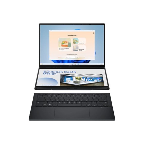 Asus Zenbook DUO UX8406CA-PZ042X, 14" 3K OLED 120Hz HDR500 Touchscreen, Intel Core Ultra 9 285H, 32GB DDR5, 2TB NVMe SSD, W11p, Intel Arc Graphics, 90NB14X1-M002Y0