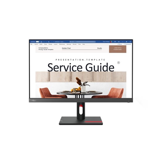 Monitor Lenovo ThinkVision S24i-30, 23.8" FullHD IPS, 100Hz 4ms, HDMI, VGA, Tilt, 63DEKAT3EU