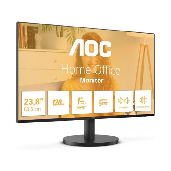 Monitor AOC 24B3QA2, 24" FHD, IPS, 120Hz 1 ms, HDMI, DP, Crni